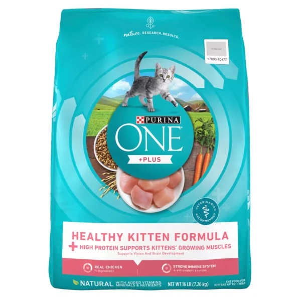 Purina ONE® +Plus Healthy Kitten Dry Cat Food - Chicken, High-Protein, Natural - Image 6