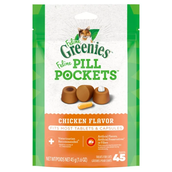 Greenies Feline Pill Pockets Cat Treats - Chicken