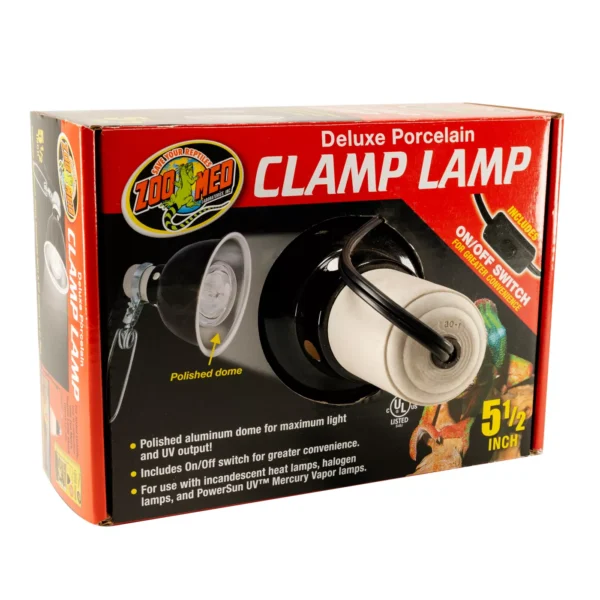 Zoo Med Reptile Deluxe Porcelain Clamp Lamp - 5.5 in - Image 2