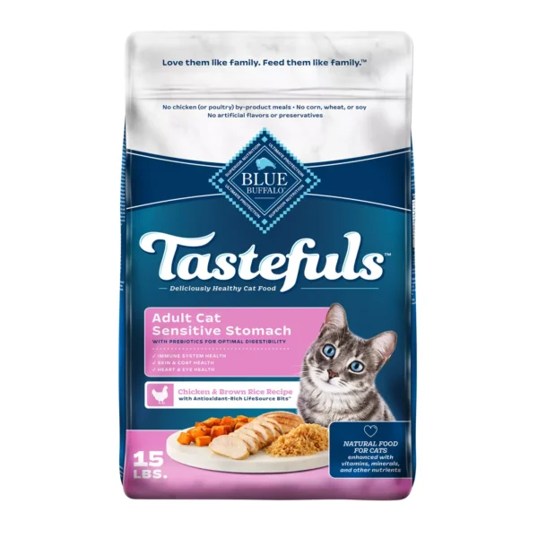 Blue Buffalo® Tastefuls™ Sensitive Stomach Adult Dry Cat Food - Natural, Chicken - Image 2