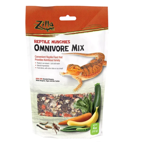 Zilla® Reptile Munchies Omnivore Mix Reptile Food