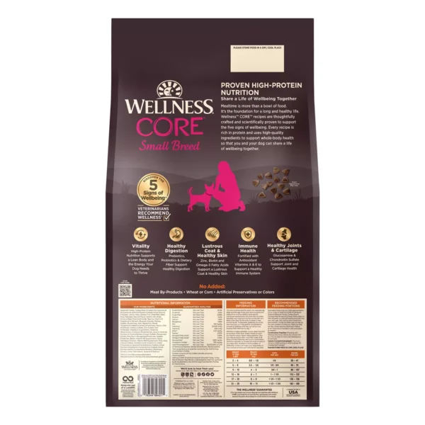 Wellness® CORE® Small Breed Adult Dry Dog Food - Natural, Grain Free, Original Formula - Image 2