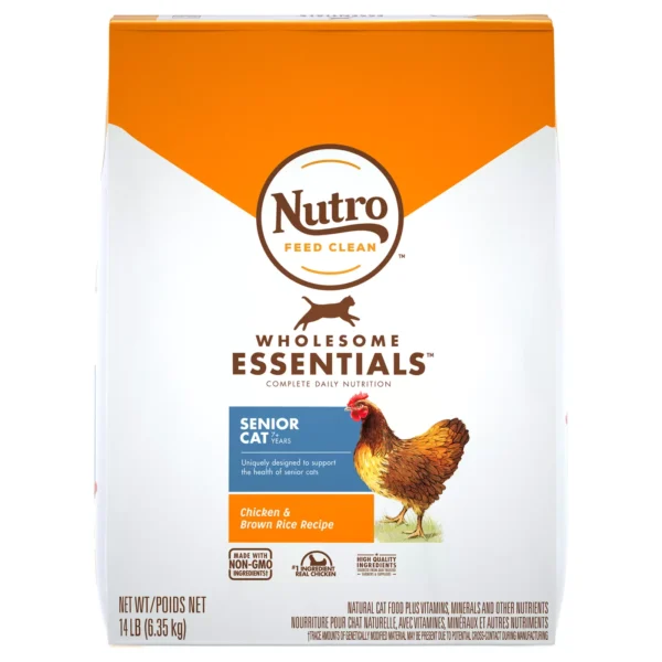 Nutro Wholesome Essentials™ Indoor Senior Dry Cat Food - Natural, Chicken & Brown Rice - Image 2