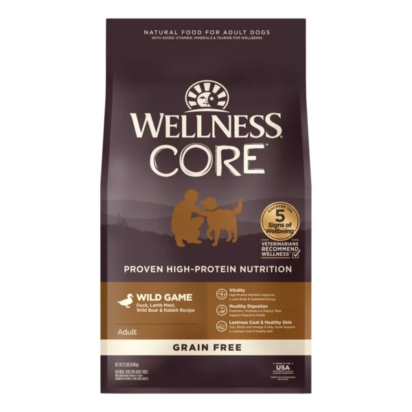 Wellness® CORE® Adult Dry Dog Food - Natural, Grain Free, Wild Game Formula