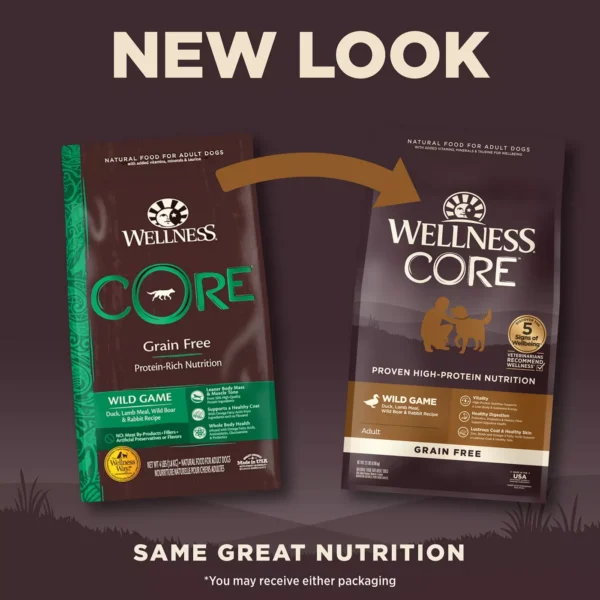 Wellness® CORE® Adult Dry Dog Food - Natural, Grain Free, Wild Game Formula - Image 3