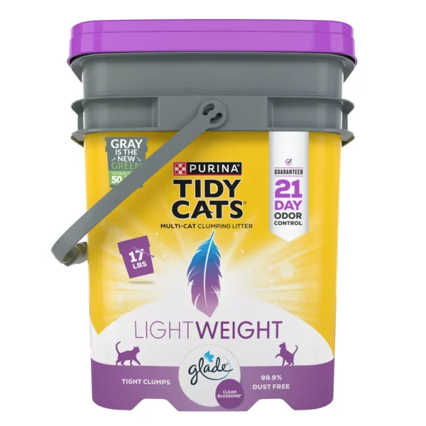 Purina® Tidy Cats® With Glade Clumping Multi-Cat Clay Cat Litter - Clean Blossom Scent, Lightweight