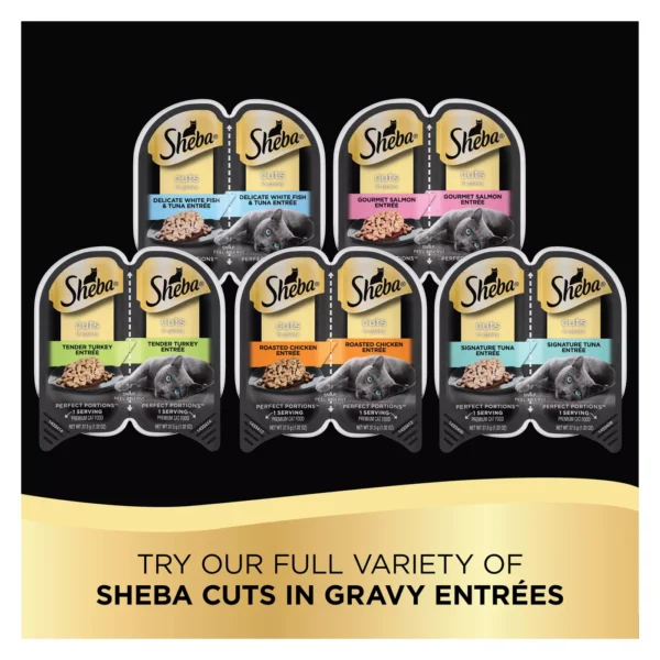 Sheba® Perfect Portions Adult Wet Cat Food - Cuts in Gravy, Variety Pack, 24 CT, 63.4 OZ - Image 5