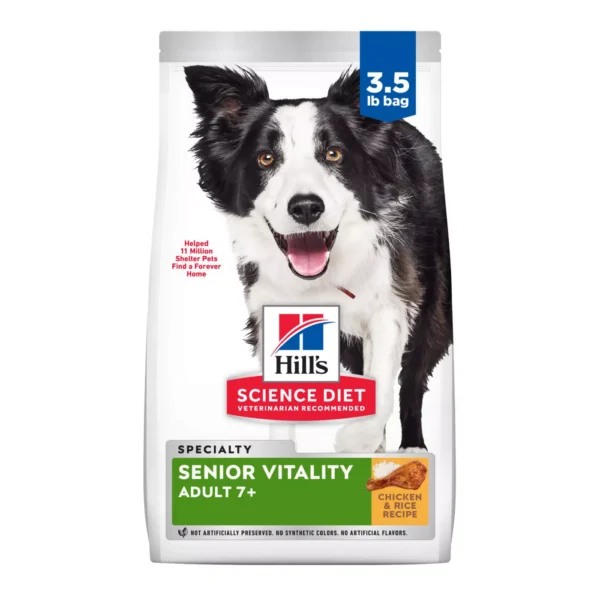 Hill's® Science Diet® Senior Vitality Adult Senior 7+ Dry Dog Food - Chicken & Rice