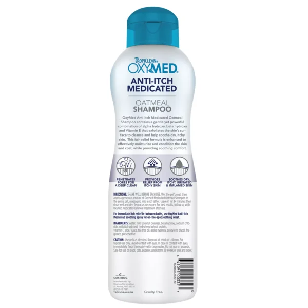 TropiClean® Oxy-Med® Medicated Oatmeal Dog Shampoo - Image 2