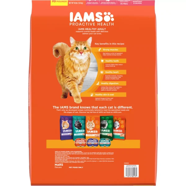 IAMS™ Proactive Health Adult Dry Cat Food - Healthy Adult, Salmon & Tuna - Image 3