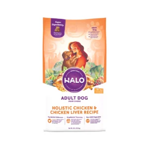 HALO® DreamCoat Adult Dog Food - Natural, Holistic Chicken & Chicken Liver Recipe