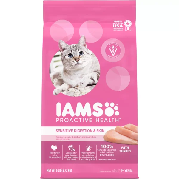 IAMS™ Proactive Health Adult Dry Cat Food - Sensitive Digestion & Skin, Turkey