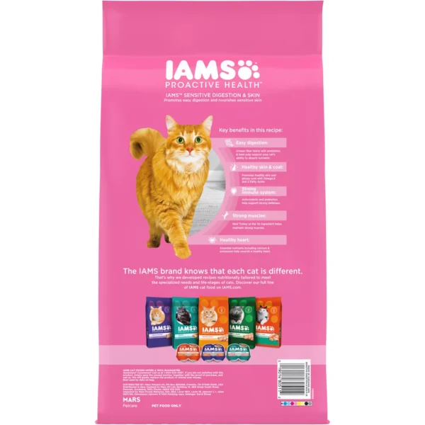 IAMS™ Proactive Health Adult Dry Cat Food - Sensitive Digestion & Skin, Turkey - Image 2