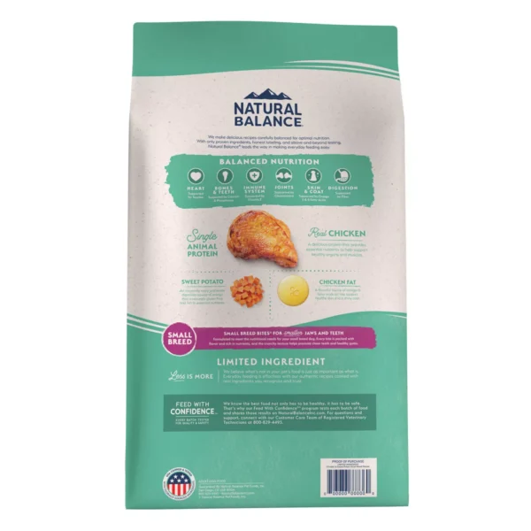 Natural Balance Limited Ingredient Small Breed Adult Dry Dog Food - Chicken & Sweet Potato - Image 3