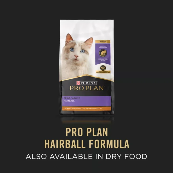 Purina Pro Plan Hairball  Adult Wet Cat Food - No Artificial Colors or Preservatives, 3 Oz - Image 5