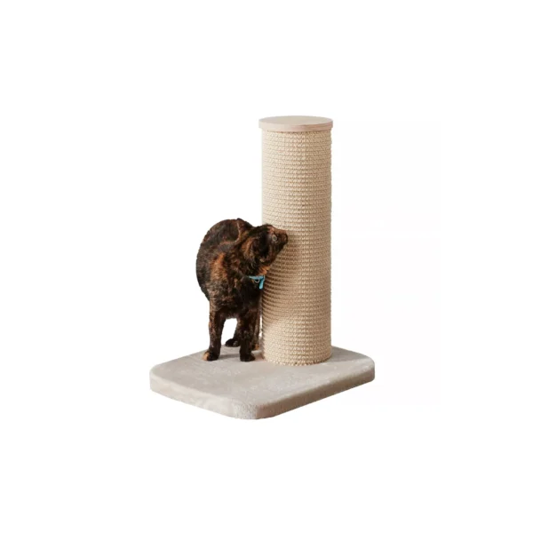 Two By Two 24-in City Cat Deluxe European Cat Scratching Post, Beige - Image 2