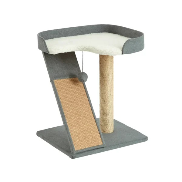 Two By Two The Bonzai Play 'N Perch 22.8-in Felt Cat Perch, Grey