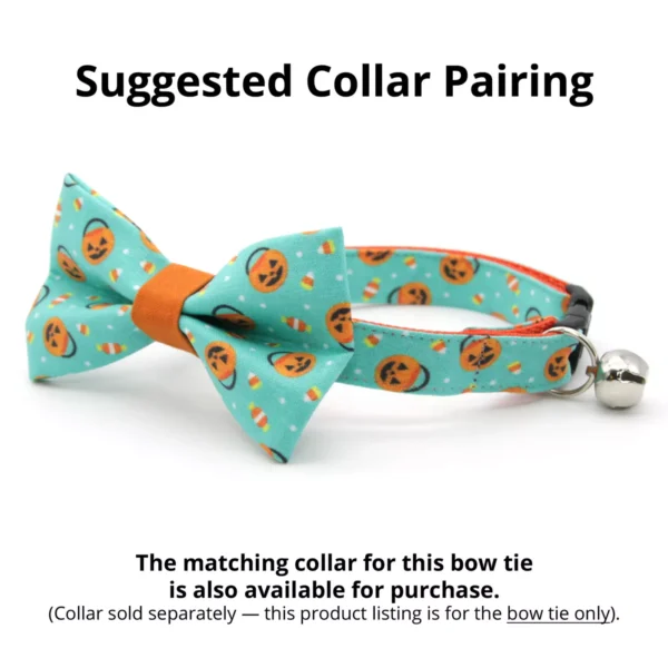 Made By Cleo® Party Pumpkins Halloween Cat Bow Tie - Image 2