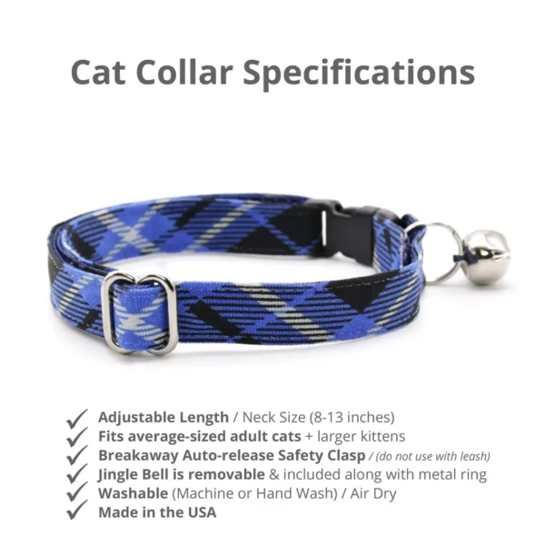 Made By Cleo® Pikes Peak Plaid Breakaway Cat Collar - Image 2