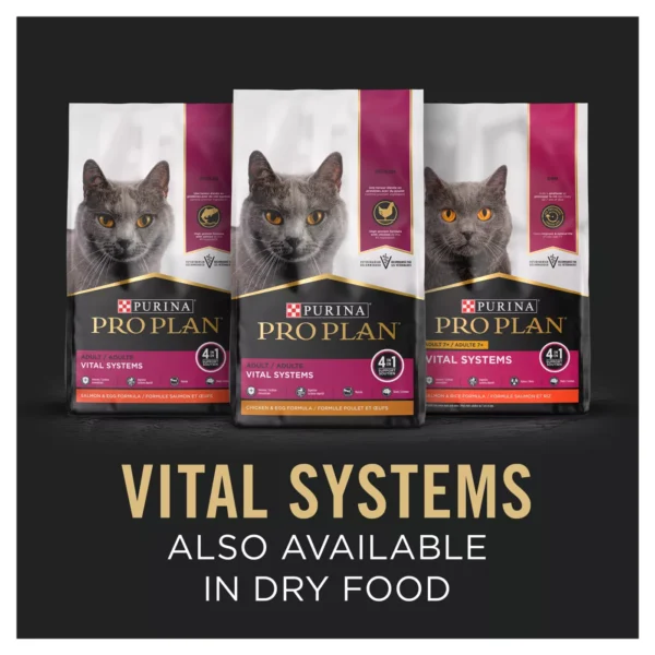 Purina Pro Plan Vital Systems Beef Entree Adult Cat Food with Gravy 3OZ - Image 4