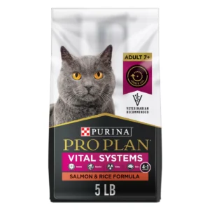 Purina® Pro Plan® Vital Systems Senior Cat Dry Food - 4-in-1 Health Support , Salmon & Rice