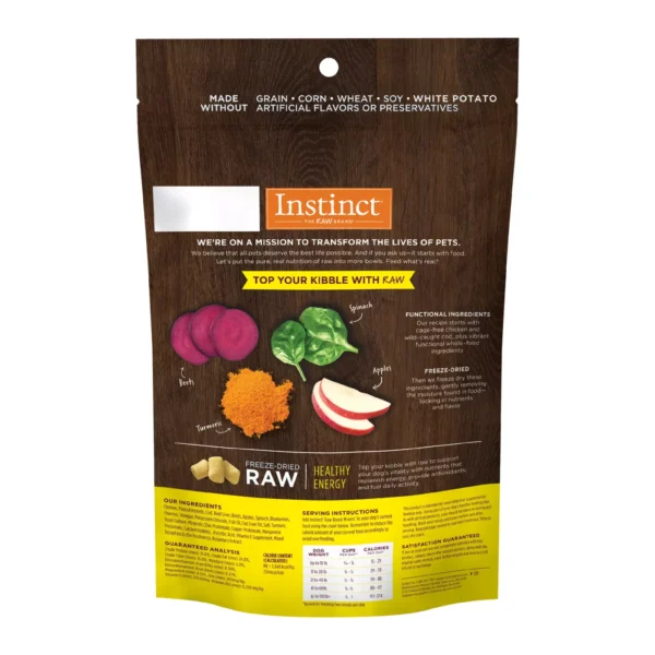 Instinct Raw Boost Mixers Healthy Energy Freeze-Dried All Life Stage Dog Food Topper - Grain Free - Image 3