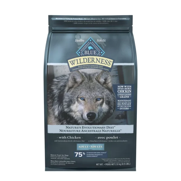 Blue Buffalo® Wilderness™ Adult Dry Dog Food - Natural, High Protein, Wholesome Grains, Chicke