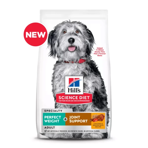 Hill's Science Diet Perfect Weight & Joint Support Adult Dry Dog Food - Chicken & Brown Rice