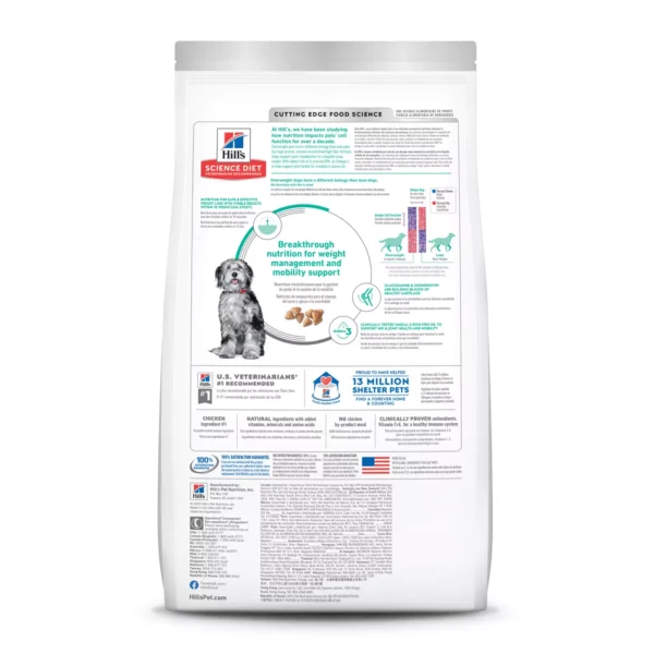 Hill's Science Diet Perfect Weight & Joint Support Adult Dry Dog Food - Chicken & Brown Rice - Image 3