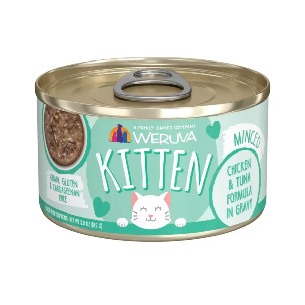 Weruva Kitten Wet Cat Food - 3 oz, Minced in Gravy