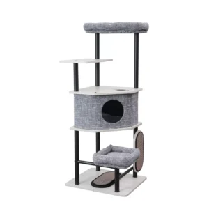 Cat Tree Canada: PetPals 54-in Grayson Modern Grey