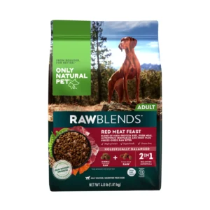 Only Natural Pet RawBlends Adult Dog Food - Grain Free, With Raw Bites, Red Meat Feast