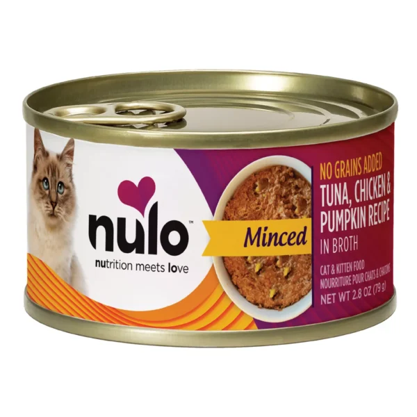 Nulo Finely Minced Cat & Kitten Wet Food - Grain Free, Whole Protein, 2.8 Oz