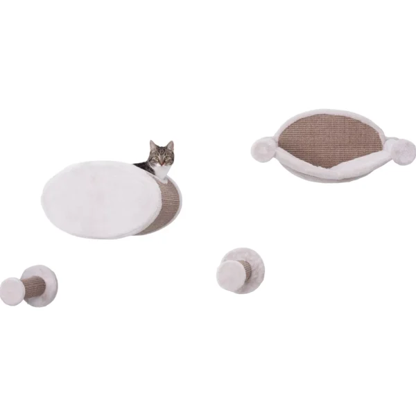 TRIXIE Wall Mounted Cat Lounge Set Hammock and Condo with Two Steps