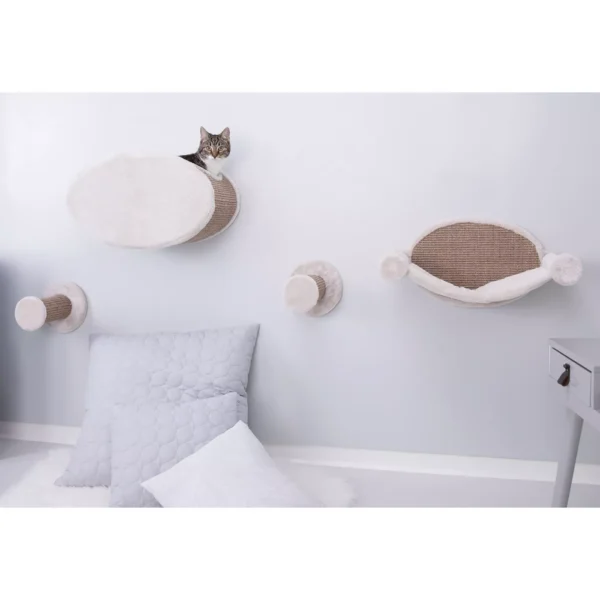 TRIXIE Wall Mounted Cat Lounge Set Hammock and Condo with Two Steps - Image 3