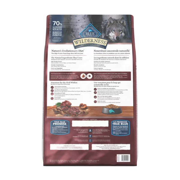 Blue Buffalo Wilderness Adult Large Breed Dog Food - Beef - Image 2