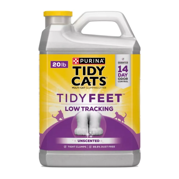 Tidy Cats Tidy Feet Multi-Cat Clumping Cat Litter - Low Tracking, Unscented