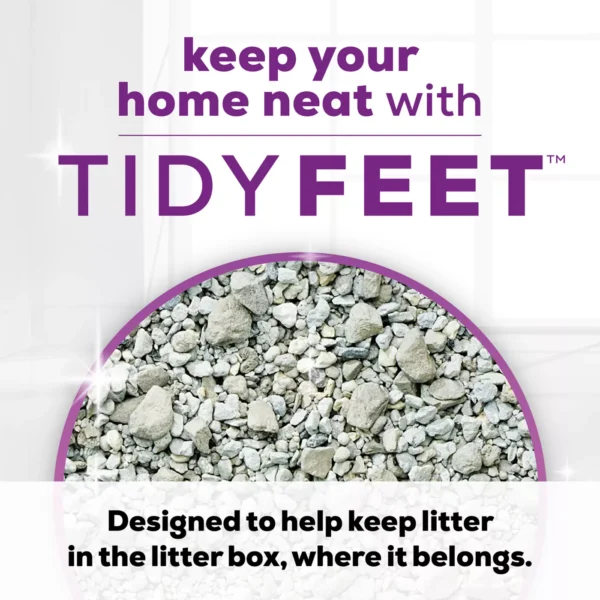 Tidy Cats Tidy Feet Multi-Cat Clumping Cat Litter - Low Tracking, Unscented - Image 3