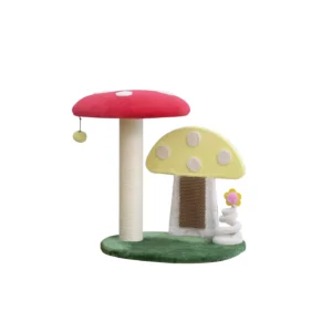PetPals Apartment-Sized Magical Mushroom Cat Perch - 20"H, 2 Level, Medium, Moultrie
