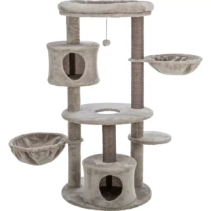 TRIXIE Anna Jute 50" Cat Tree Scratching Posts Condos Hammocks Perches Cat Toy, Beige