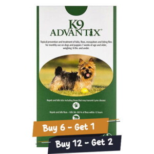 K9 Advantix Small Dogs/Pups 1-10 Lbs (Green)